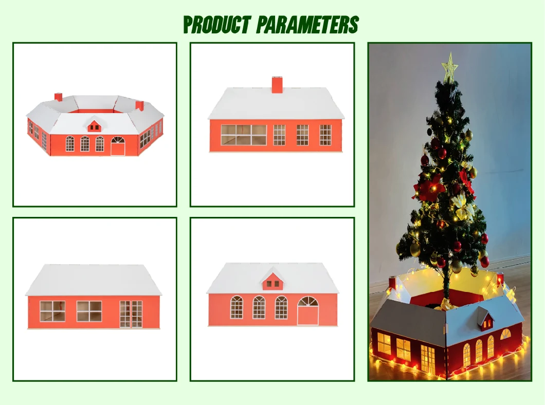 Best Selling Decoration Suppliers Snow Color Foam Handmade Home Ornament Christmas House