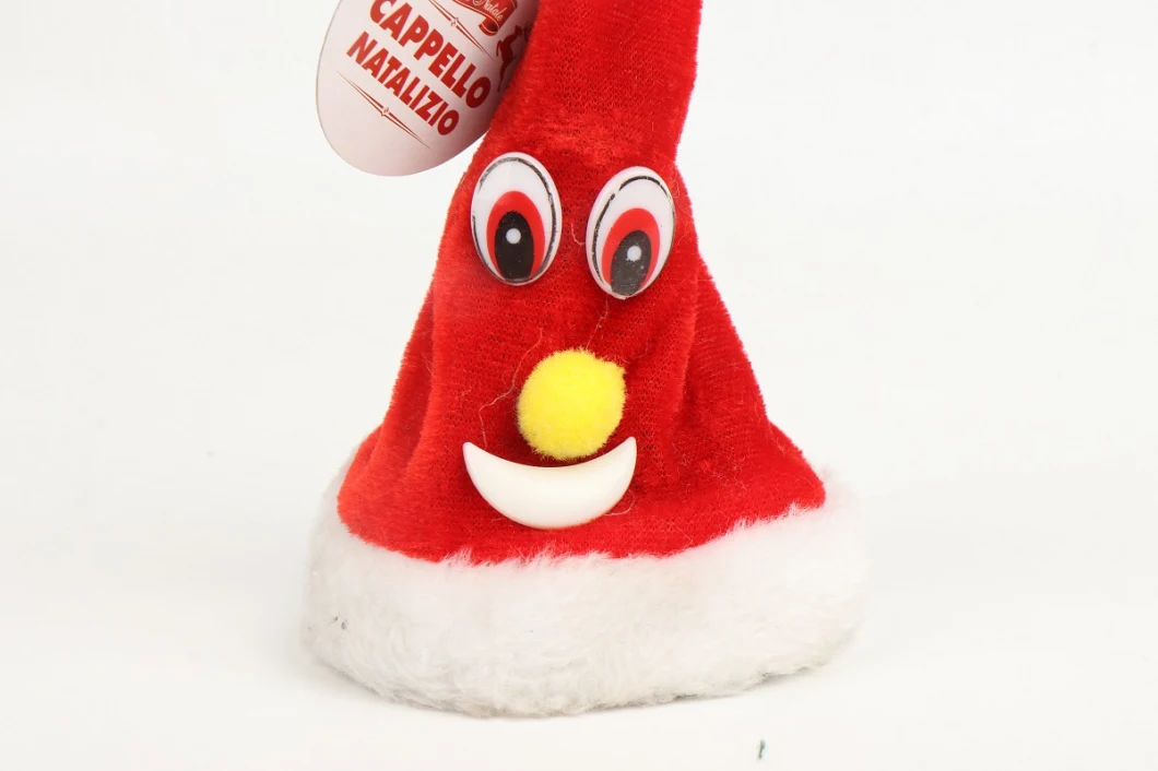 Christmas Music Top Star Christmas Dancing Hat Shaped Christmas Toy Ornaments