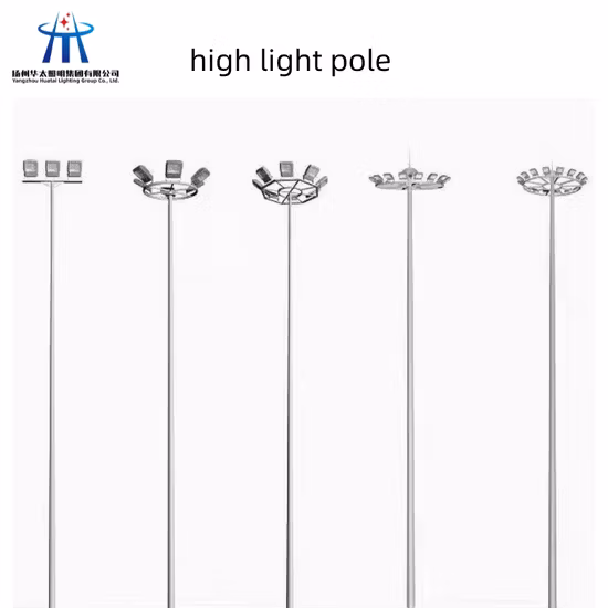 New 30 Meter High Pole Light Stadium High Mast Light Pole