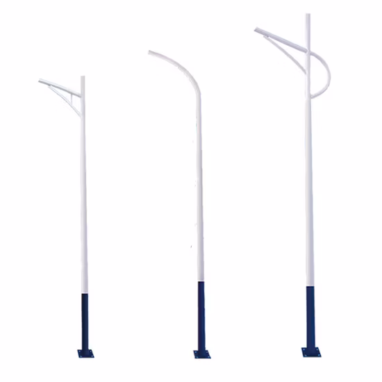 7 Meters Lamp Post Q235 Steel Galvanized Street Lighting Pole