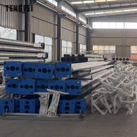 Hot-Sale Galvanized Decorative Outdoor High Mast Street Light Pole