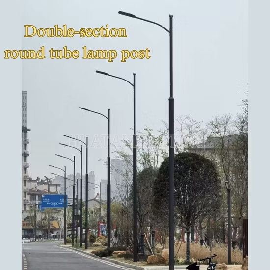 Hot-DIP-Galvanized Steel Pole Manufacturer Outdoor Lamp Post Factory Street Light Poles